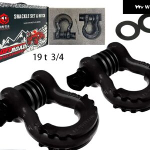 オフロード車用シャックル ボウフック 車用U字フック 牽引バー トヨタ FJクルーズ トレーラーフック アメリカンスタンダードシャックル - L 19t5