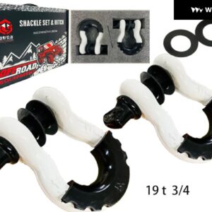 オフロード車用シャックル ボウフック 車用U字フック 牽引バー トヨタ FJクルーズ トレーラーフック アメリカンスタンダードシャックル - L 19t6