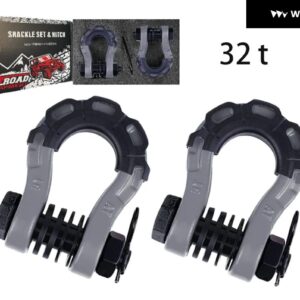 オフロード車用シャックル ボウフック 車用U字フック 牽引バー トヨタ FJクルーズ トレーラーフック アメリカンスタンダードシャックル - XL 32t9