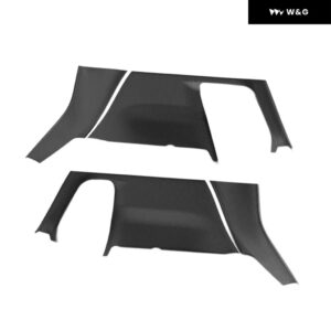 トランク サイドガードカバー プレミアムポータブル 取り付け簡単 リア トランク サイド パッド - Grid Texture