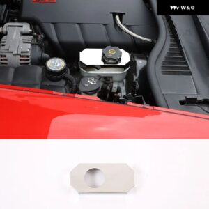 車用 ボンネット コンパートメント ステンレス キット シボレー コルベット C6 2004-13 車用ブレーキオイルポット バッフル 装飾 カバー アクセサリー - Brake oil tank