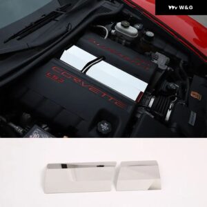 車用 ボンネット コンパートメント ステンレス キット シボレー コルベット C6 2004-13 車用ブレーキオイルポット バッフル 装飾 カバー アクセサリー - Intermediate baffle