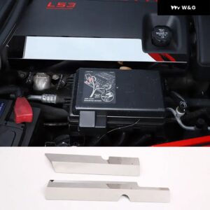 車用 ボンネット コンパートメント ステンレス キット シボレー コルベット C6 2004-13 車用ブレーキオイルポット バッフル 装飾 カバー アクセサリー - Side trim