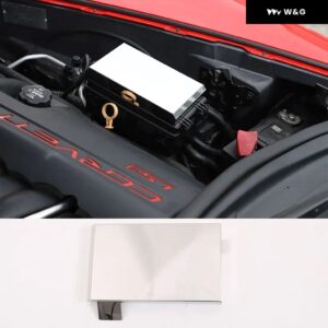 車用 ボンネット コンパートメント ステンレス キット シボレー コルベット C6 2004-13 車用ブレーキオイルポット バッフル 装飾 カバー アクセサリー - cabin fuse box
