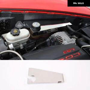 車用 ボンネット コンパートメント ステンレス キット シボレー コルベット C6 2004-13 車用ブレーキオイルポット バッフル 装飾 カバー アクセサリー - coolant bottle