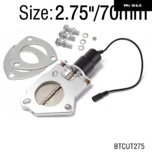 2インチ/2.25インチ/2.5インチ/2.75インチ/3インチ/3.5インチ 電動排気カットアウト バルブ リモート コントロール モーターキット フォード マスタング GT - 2.75 Inch