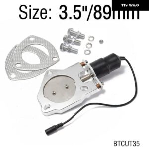 2インチ/2.25インチ/2.5インチ/2.75インチ/3インチ/3.5インチ 電動排気カットアウト バルブ リモート コントロール モーターキット フォード マスタング GT - 3.5 Inch