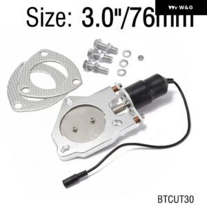 2インチ/2.25インチ/2.5インチ/2.75インチ/3インチ/3.5インチ 電動排気カットアウト バルブ リモート コントロール モーターキット フォード マスタング GT - 3 Inch