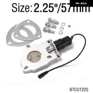 2インチ/2.25インチ/2.5インチ/2.75インチ/3インチ/3.5インチ 電動排気カットアウト バルブ リモート コントロール モーターキット フォード マスタング GT - 2.25 Inch