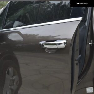 VW TOUAREG ハンドル ドアハンドル ABS 装飾 ステッカー ドアハンドル 2011-2018 TOUAREG 外装 装飾 カスタム - A silver