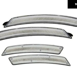 MINI COOPER MKI R55 R56 R57 R58 R59 R60 R61 2007-2016 車 フロント リア LED サイドマーカーランプ ウィンカーライト - Clear Front Rear