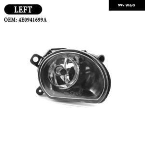 フロント フォグランプ アセンブリ アウディ A8 D3 2005-2007 4E0941700A 4E0941699A フォグランプ ハロゲン バルブ 付き - Left Side