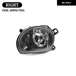 フロント フォグランプ アセンブリ アウディ A8 D3 2005-2007 4E0941700A 4E0941699A フォグランプ ハロゲン バルブ 付き - Right Side