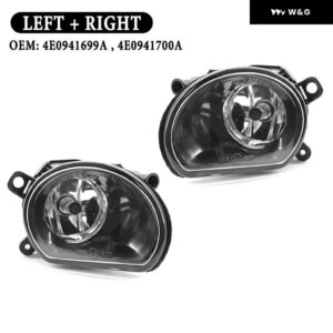 フロント フォグランプ アセンブリ アウディ A8 D3 2005-2007 4E0941700A 4E0941699A フォグランプ ハロゲン バルブ 付き - 1 Pair