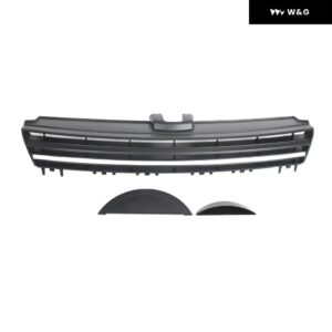 5G0853651 交換用スペアパーツ フロントアッパーセンター グリル VW ゴルフ MK7 - silver black
