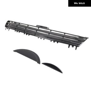 5G0853651 フロントアッパーセンター グリル アクセサリー 高性能プレミアムスペアパーツ 取り付け簡単 ラジエーター グリル 5G0853653 - black