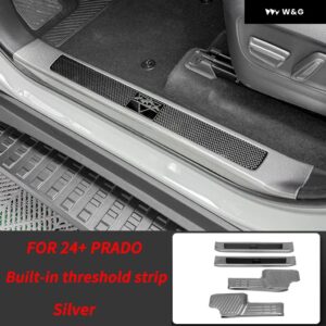 シル ストリップ 装飾 ストリップ2024 トヨタ ランドクルーザー 250 プラド カバー LC250 外装 アップグレード アクセサリークロームチューニング - B Silver