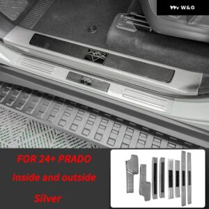 シル ストリップ 装飾 ストリップ2024 トヨタ ランドクルーザー 250 プラド カバー LC250 外装 アップグレード アクセサリークロームチューニング - A and B Silver