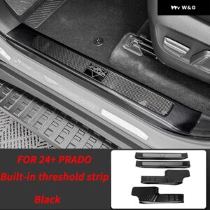 シル ストリップ 装飾 ストリップ2024 トヨタ ランドクルーザー 250 プラド カバー LC250 外装 アップグレード アクセサリークロームチューニング - B Black