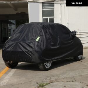 フィアット 500 2011-2023 車カバー 屋内屋外用 日焼け止め 熱 UV 雪 日焼け防止 防塵 ポリエステル タフ カバー - style 2