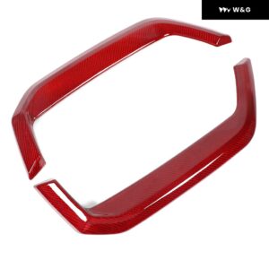 車用リアロアバー バンパー サイドリップ トリム ストリップ BMW 5シリーズ I5 G60 スポーツ バージョン 2024-2025 カーボンカバー アクセサリー - Dry Red Carbon