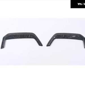 車用リアロアバー バンパー サイドリップ トリム ストリップ BMW 5シリーズ I5 G60 スポーツ バージョン 2024-2025 カーボンカバー アクセサリー - Forged Carbon