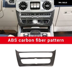ABSカーボンカー スタイリング センター コントロール モード フレーム トリム カバー メルセデスベンツ GワゴンG クラス W463 2019-22カーアクセサリー - ABS Carbon