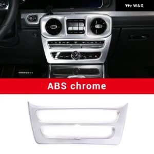 ABSカーボンカー スタイリング センター コントロール モード フレーム トリム カバー メルセデスベンツ GワゴンG クラス W463 2019-22カーアクセサリー - ABS Silver