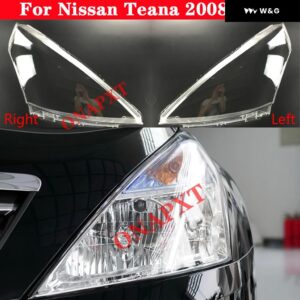 オートライトキャップ 日産 ティアナ 2008-2010 車用 ヘッドライト カバー ク リアランプ シェード ランプケース ガラスレンズ シェル - Left