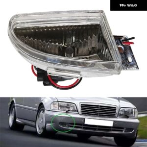ベンツ W203 W202 2000 2001 2002 2004 フォグランプ 車用 フォグランプ オートシグナルランプ フロント バンパー グリル ドライビング フォグランプ - W202 Left Side
