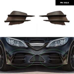 BENZ W205 C180 C200 C300 2019 フォグランプ カバー 車用 フォグランプ ベントベース オート スタイリング フロント バンパー ドライビング フォグランプ - 2 Pcs Left and Right