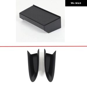 ABSブラック車ドア アームレスト ハンドル 収納 ボックス 日産 370Z 2009-2020センター コントロール 収納 トレイコンテナアクセサリー - style 3