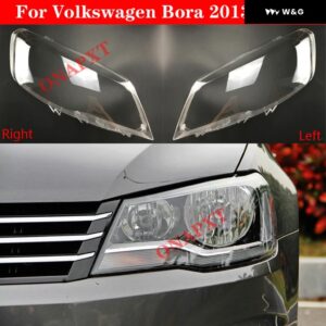 フォルクスワーゲン VW ボラ 2013-2015 フロント ヘッドライト ガラス ヘッドランプ クリア ランプシェード ランプシェル レンズ カバー - Left