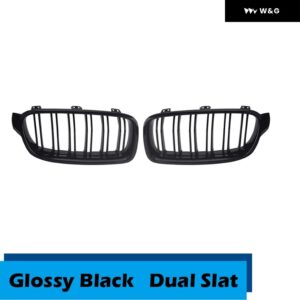 フロントキドニー グリル クロームメッキ レーシング グリル BMW 3シリーズ F30 F31 F35 2012-2019 セダン カーアクセサリー - Front Kidney 1