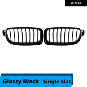 フロントキドニー グリル クロームメッキ レーシング グリル BMW 3シリーズ F30 F31 F35 2012-2019 セダン カーアクセサリー - Front Kidney 2