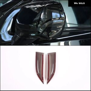 ABS ブラック 車用バックミラー ウィンカー リア フォグランプ カバー ステッカー キャデラック エスカレード 2021-2023 オートアクセサリー - Style 1