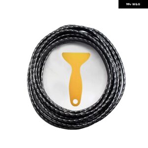 内装車用モールディング トリム ストリップ DIY フレキシブル 傷防止ライン 5メートル 汎用 デコレーションストリップ ダッシュボード カー スタイリング - 5m per roll carbon