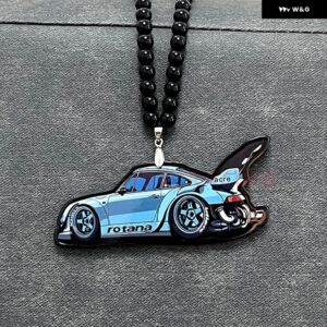 レーシング スタイル クリエイティブカーモデルカーバックミラー ペンダントカーペンダント インテリア アクセサリーエンジェルオーナメントオート - F design