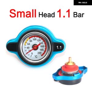 車 オートバイ バイク スタイリング サーモ ラジエーター キャップ タンク カバー 水温計 ユーティリティ セーフ付き 0.9 BAR/1.1 BAR/1.3 BAR - Small Head 1.1