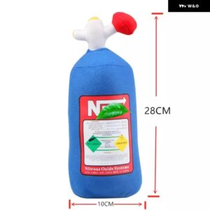 汎用 NOS亜酸化 ボトルぬいぐるみ ぬいぐるみソフトターボ クッション 車 装飾 ヘッドレスト シートネック - 28cm headrest