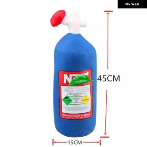 汎用 NOS亜酸化 ボトルぬいぐるみ ぬいぐるみソフトターボ クッション 車 装飾 ヘッドレスト シートネック - 45cm pillow