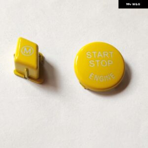 車 ステアリングホイール Mモードスイッチスタート ボタン BMW E90 E92 E93 M3 E82 Mクリスタル - Yellow