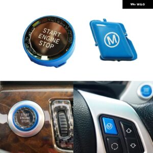 車 ステアリングホイール Mモードスイッチスタート ボタン BMW E90 E92 E93 M3 E82 Mクリスタル - Blue Crystal