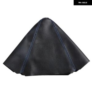 汎用 車用 ギア シフト ノブ ブーツ カバー カラーレザー シフター レバー カバー レッドステッチ付き ホンダ シビック EK EG - blue line