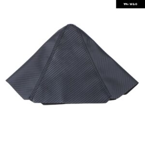 汎用 車用 ギア シフト ノブ ブーツ カバー カラーレザー シフター レバー カバー レッドステッチ付き ホンダ シビック EK EG - Carbon-Black Line