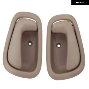 車用 ベージュ 内側インナー ドアハンドル フロント/リア 左/右 トヨタ カローラ 1998-2002 69206-02050 69205-02050 - Left Side