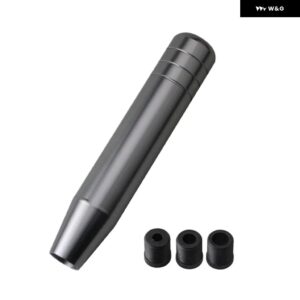 汎用 オート13CM 18CM長さ マニュアル 車 ギア シフト ノブアルミ ギア シフト ノブレーシングカー シフト ギアノブ3 アダプター 付き - 18cm Titanium