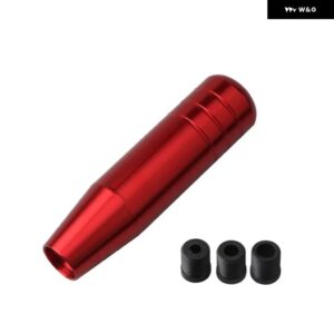 汎用 オート13CM 18CM長さ マニュアル 車 ギア シフト ノブアルミ ギア シフト ノブレーシングカー シフト ギアノブ3 アダプター 付き - 13cm red