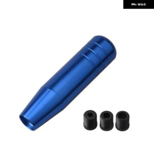 汎用 オート13CM 18CM長さ マニュアル 車 ギア シフト ノブアルミ ギア シフト ノブレーシングカー シフト ギアノブ3 アダプター 付き - 13cm blue