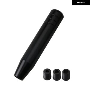 汎用 オート13CM 18CM長さ マニュアル 車 ギア シフト ノブアルミ ギア シフト ノブレーシングカー シフト ギアノブ3 アダプター 付き - 18cm black